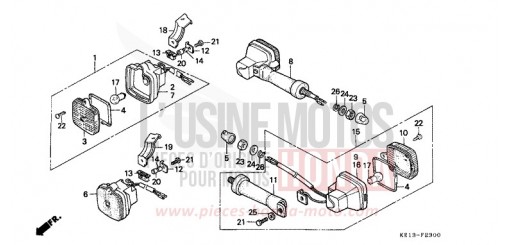 CLIGNOTANT (1) MTX125RWD de 1983